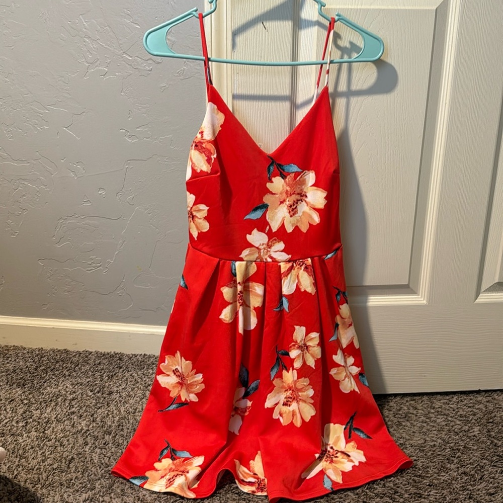 Coral dress